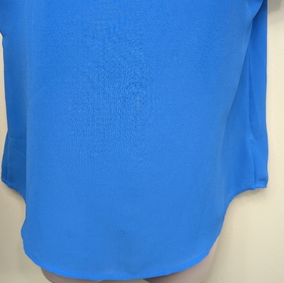 E Hanger M Cage Shoulder Crepe Textured Top Sz M - Picture 4 of 11